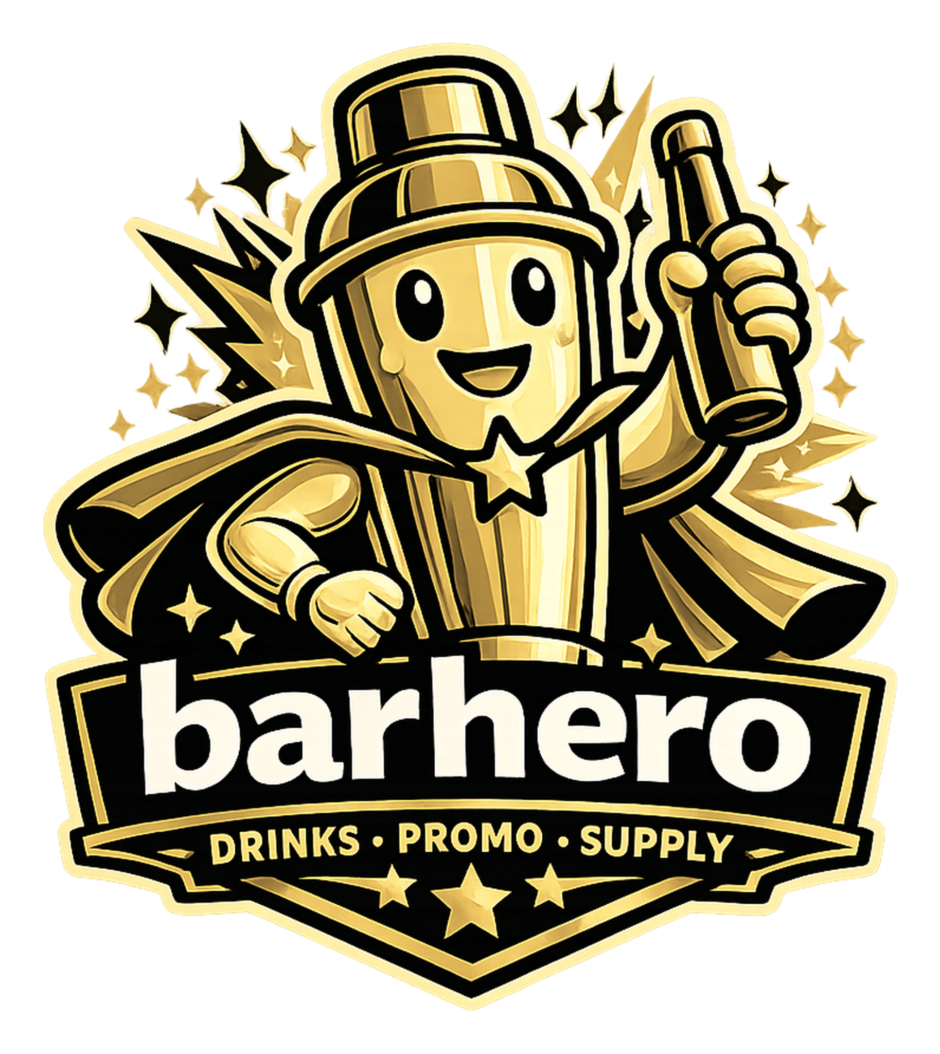 barhero Logo mit Shaky McShake